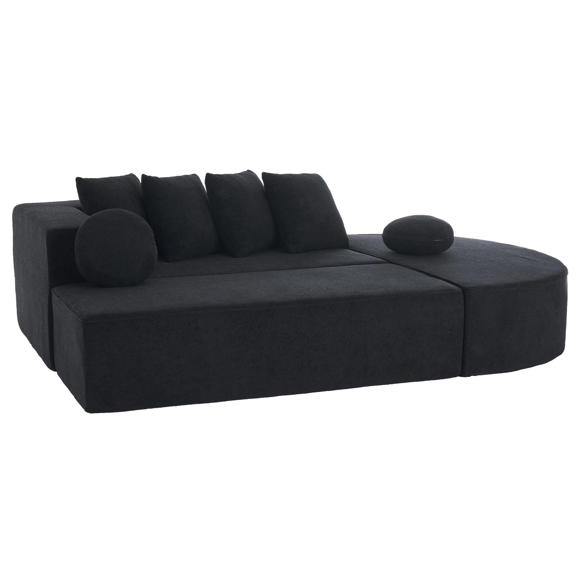 XXXLutz Ecksofa Schwarz 263x171 cm