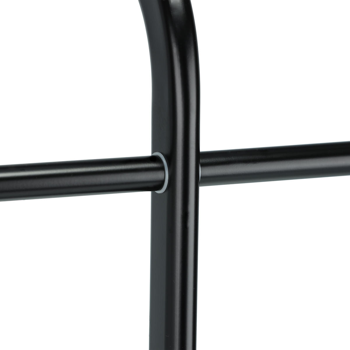 HANDTUCHHALTER - Schwarz, Kunststoff/Metall (50.5/87/20.5cm) - Relaxdays