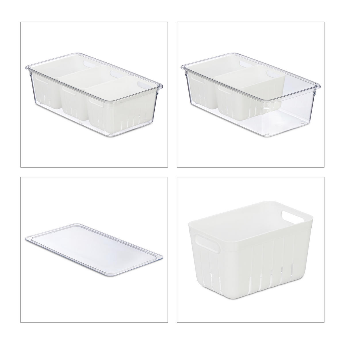 2XCHLADÍCÍ organizér - různobarevná, plast (32/10/17.5cm) - Relaxdays