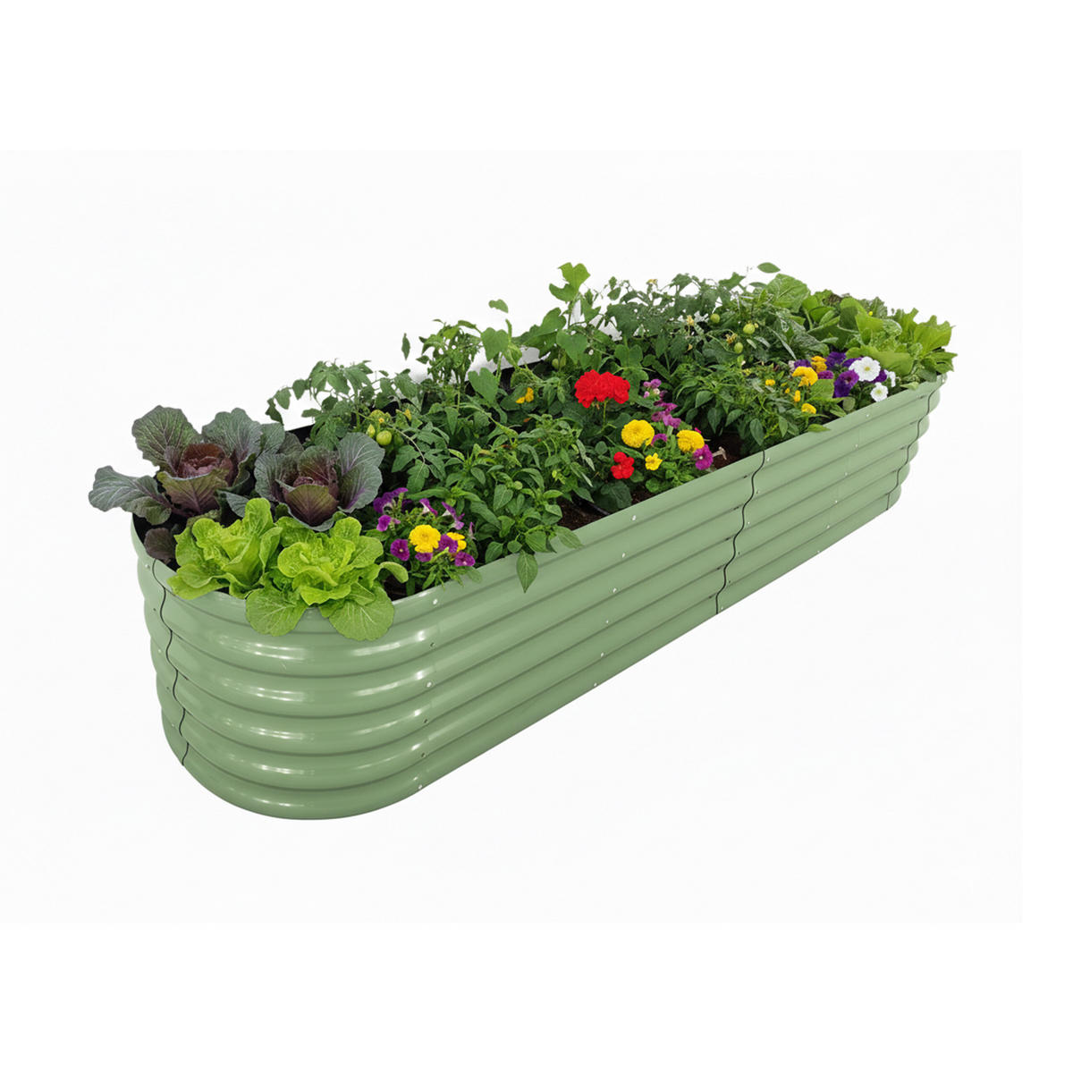 HOCHBEET - Türkis, Metall (60/240/45cm) - Relaxdays