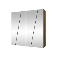 DREHTÜRENSCHRANK Zen 4L 200 cm - Schwarz/Eiche Artisan, Holzwerkstoff/Kunststoff (200/202/50cm) - MIRJAN24