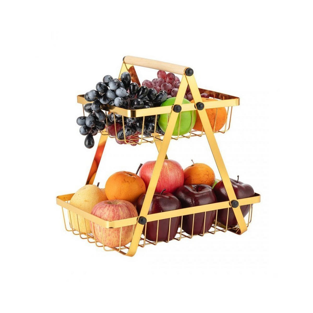 OBSTKORB Gold 31.5/20/30 cm E8180 - Goldfarben, Metall (31.5/30cm) - Elitehoff