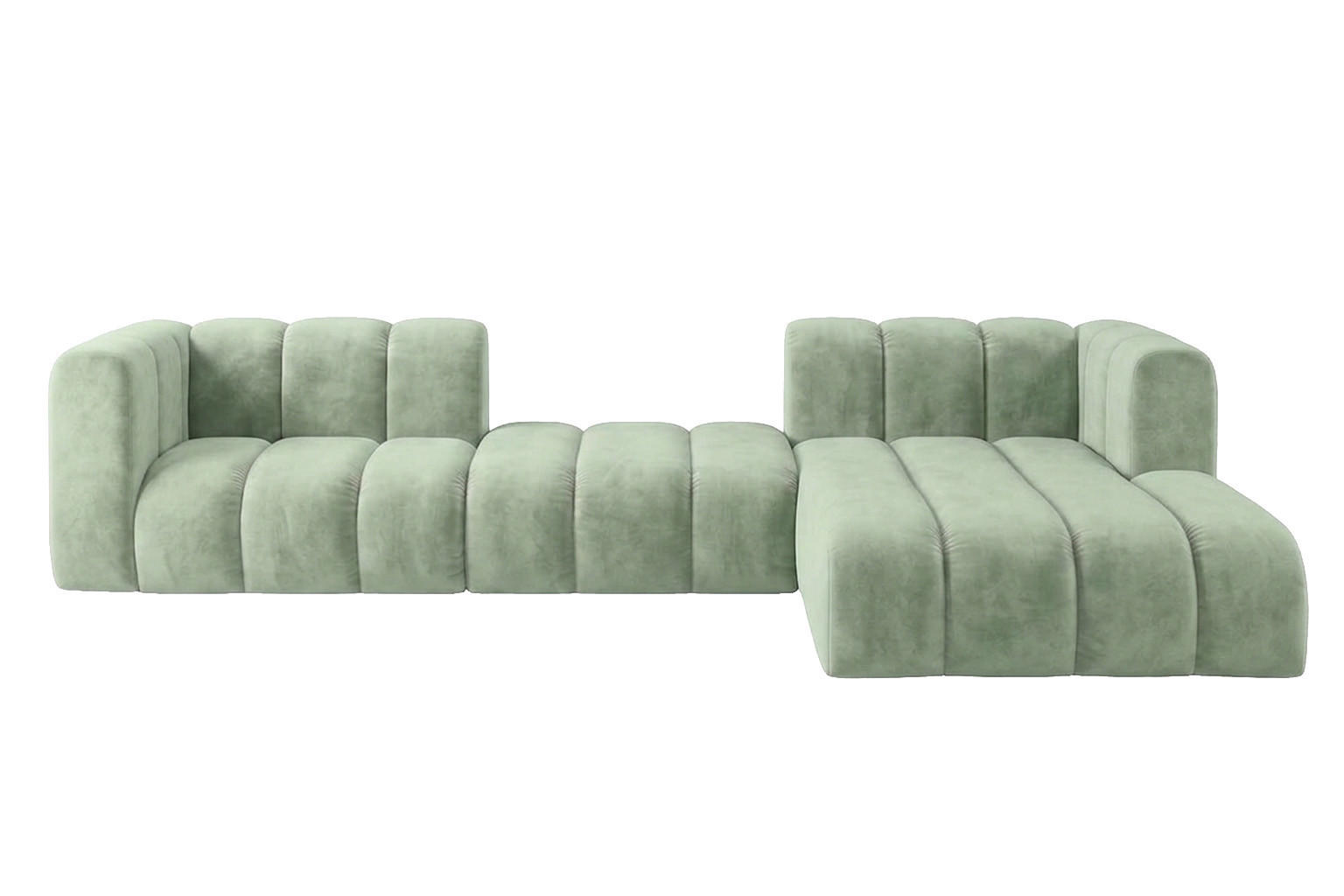 Kaiser Möbel Ecksofa Mintgrün 319x175 cm