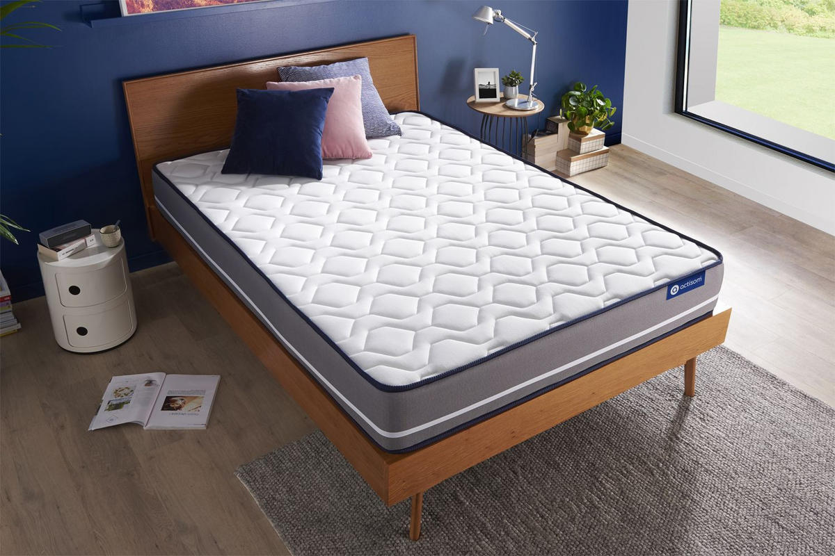MATRATZE Actiflex pur Taschenfederkern 75 x 190 cm h3 - Weiß, Textil (75/190cm) - ACTISOM