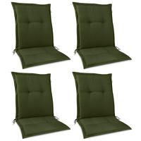 NIEDERLEHNERAUFLAGE HighLux NL 105/50/7cm Dunkelgrün 4tlg - Dunkelgrün, Textil (50/7/105cm) - Beautissu 