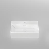 WASCHBECKEN mit Überlauf Weiß 51 / 36 / 13 cm - Weiß, Keramik (36/13/51cm) - EMKE