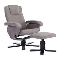 RELAXSESSEL CHARLES Stoffbezug Grau - Grau, Textil (75/95/68cm) - SVITA