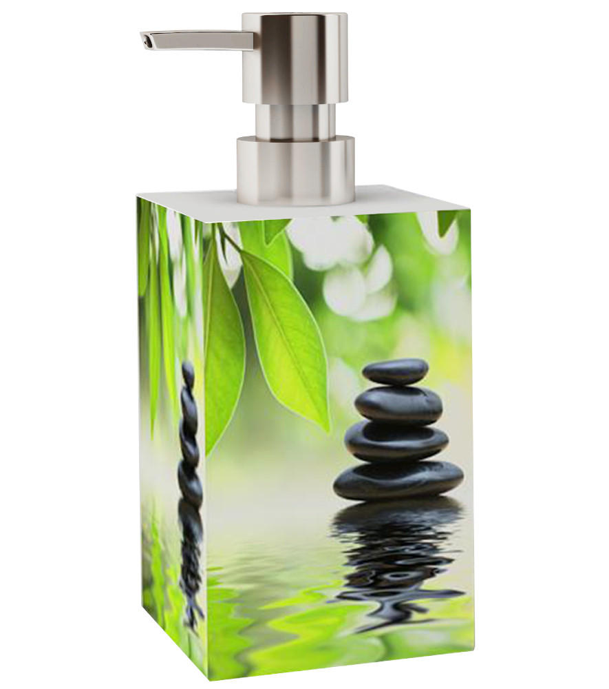 SEIFENSPENDER Harmony 2 - Grün, Kunststoff (7/15/7cm) - Sanilo