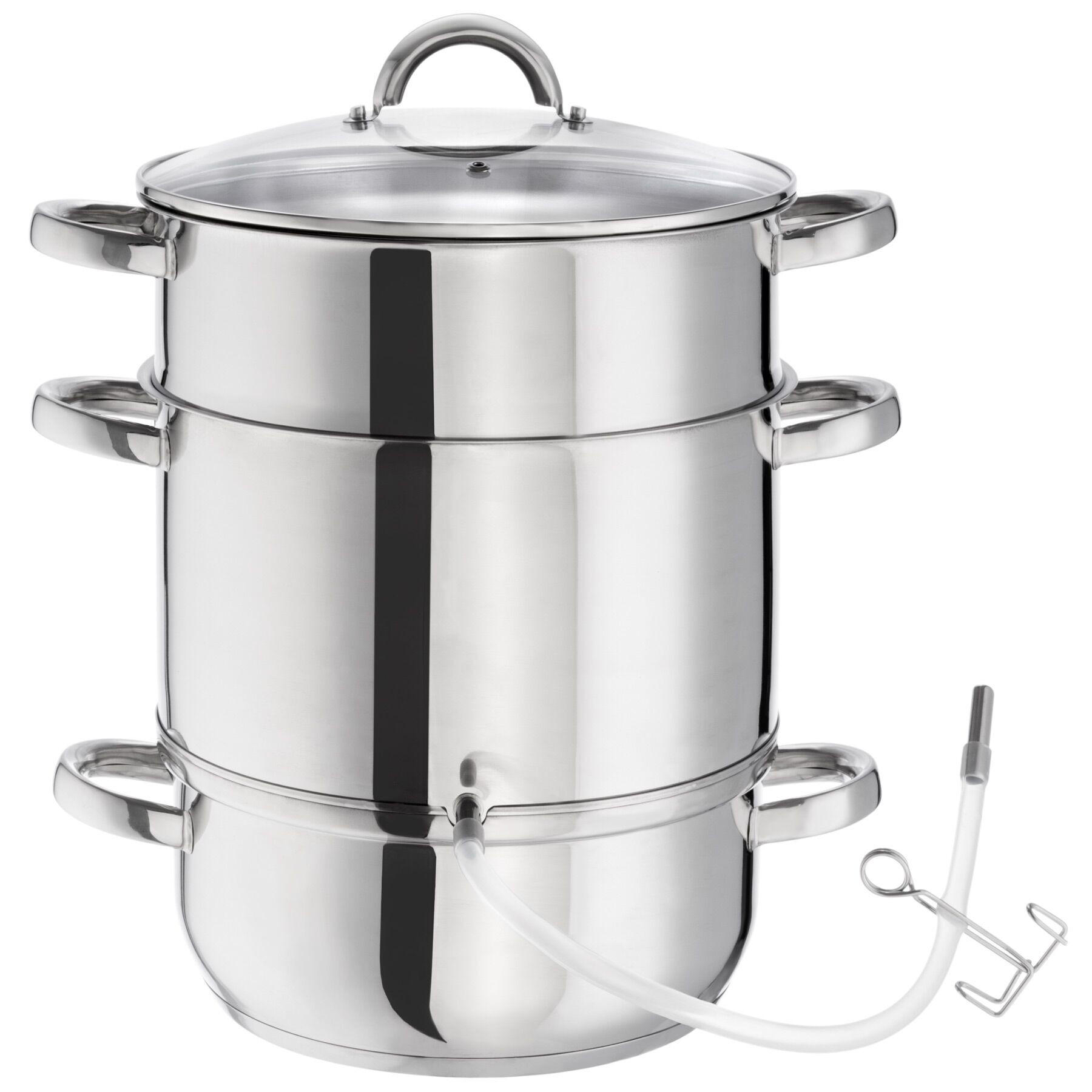 DAMPFENTSAFTER , Ø 26 cm, silber - Silberfarben, Metall (26/41/26cm) - tectake