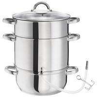 DAMPFENTSAFTER , Ø 26 cm, silber - Silberfarben, Metall (26/41/26cm) - tectake