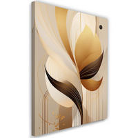 WANDBILD abstraktes gold formen boho - Beige, Textil (40/60cm) - Feeby