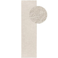 LÄUFER Tacoma Cream 80x300 cm - Creme, Kunststoff/Textil (80/300cm) - benuta Nest