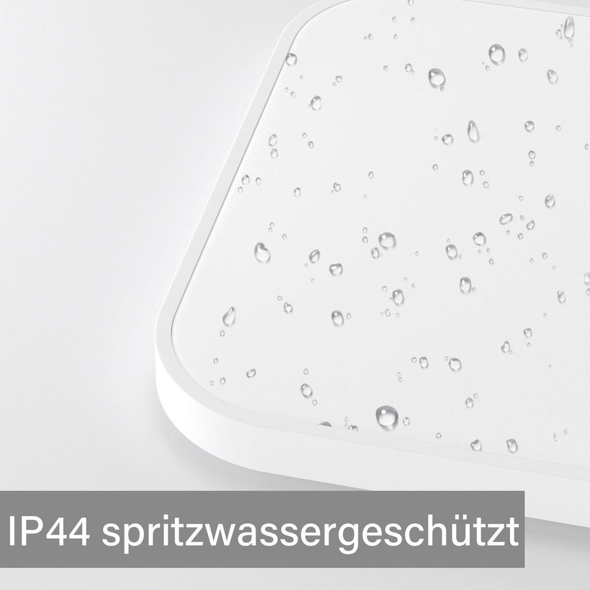 LED-DECKENLEUCHTE Leipzig 27/27/3 cm - Weiß, Kunststoff (27/27/3cm) - Nettlife