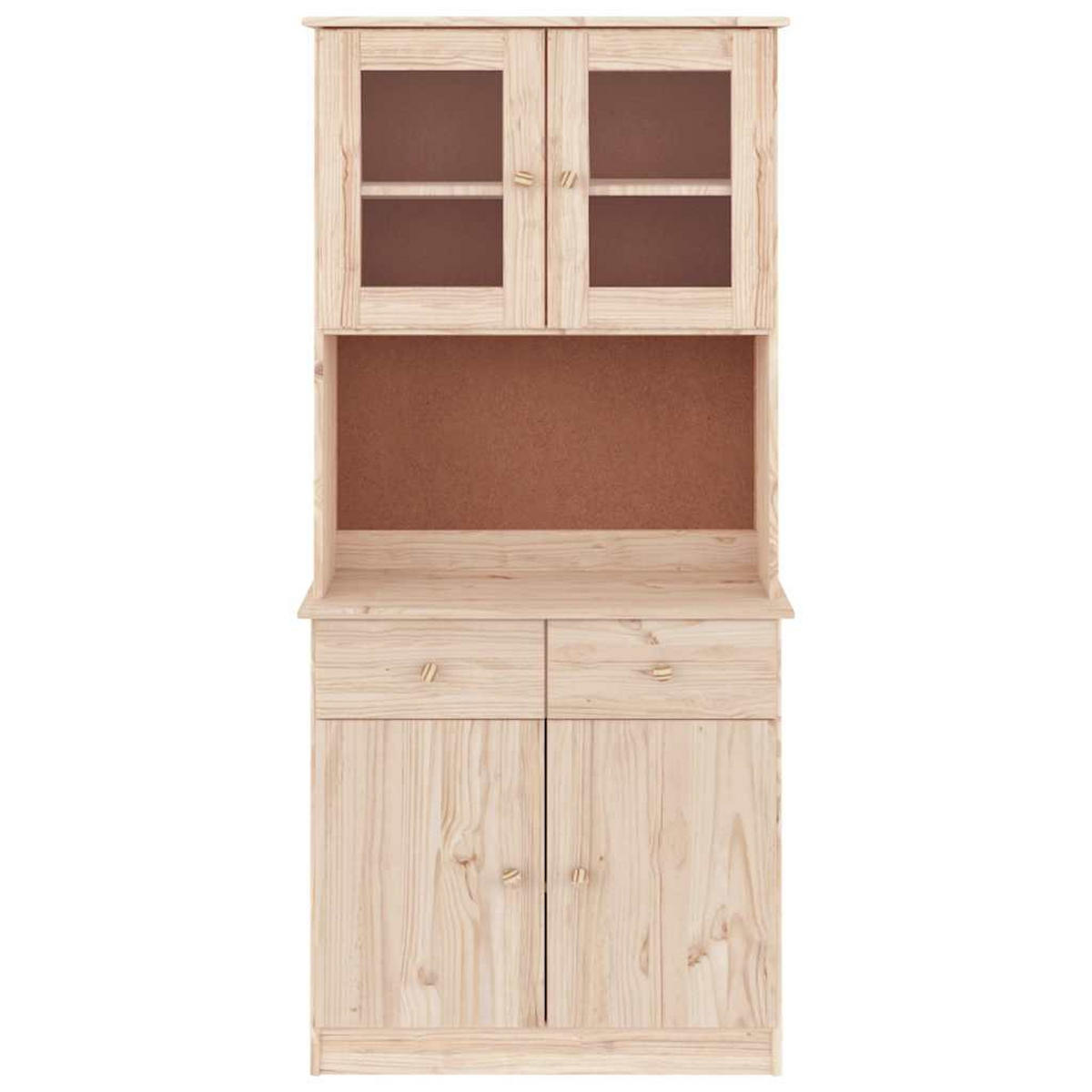 HIGHBOARD Alta 77/35/165 Cm Massivholz Kiefer - Braun, Holz (35/165/77cm) - vidaXL
