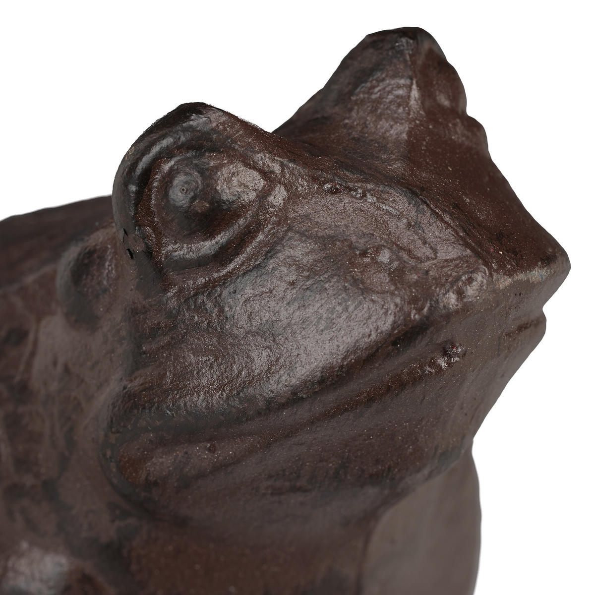 GARTENFIGUR Frosch - Braun, Metall (10/12.5/13cm) - Relaxdays