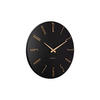 WANDUHR Esmerado Schwarz 2.1/40/40 cm - Schwarz, Metall (40/40/2.1cm) - Karlsson