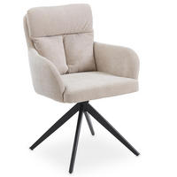 ESSZIMMERSTÜHLE ELARA beige - Beige, Textil (58/87/63cm) - IDIMEX