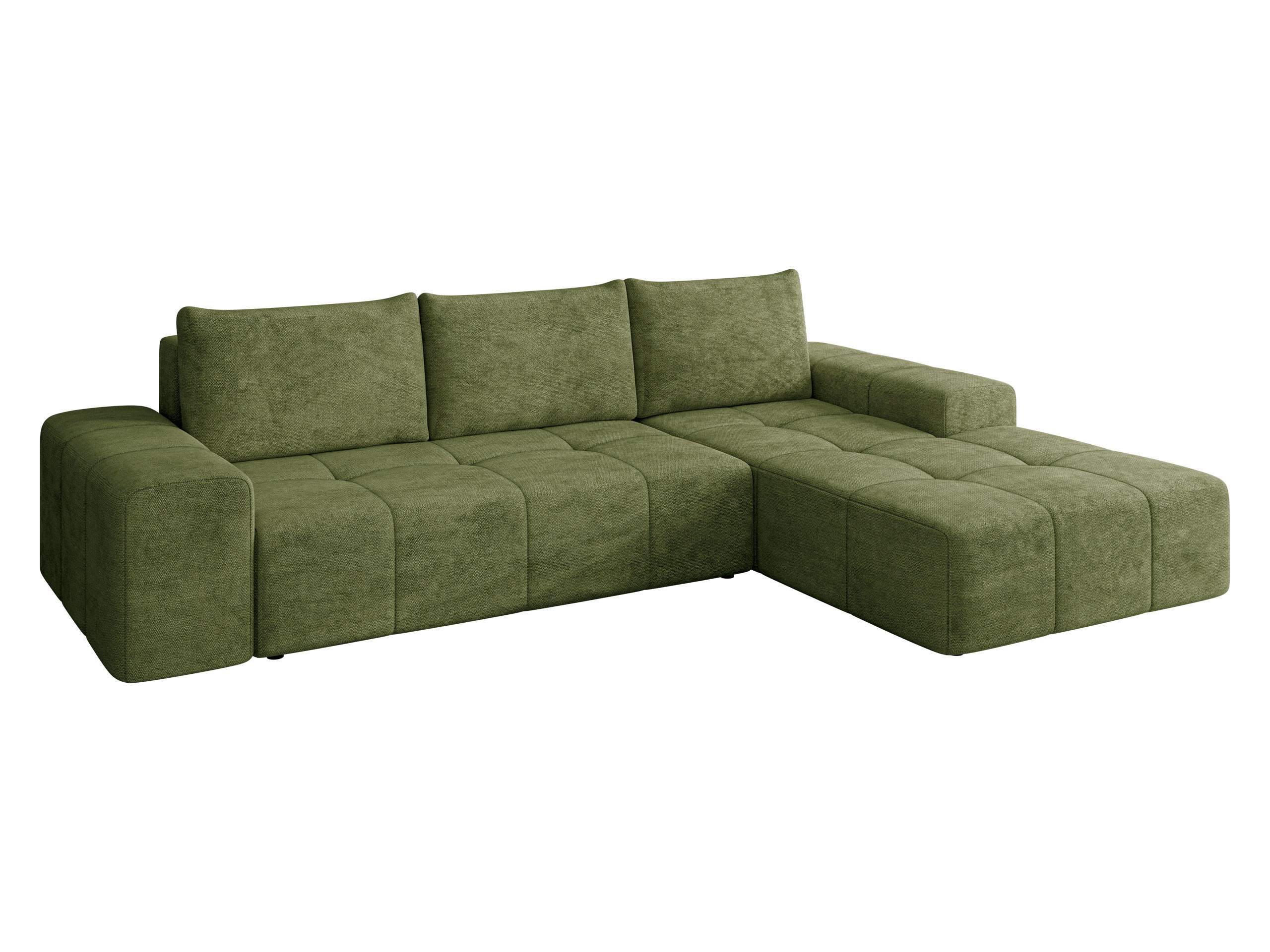 COLTAR Tonseo L, Dreapta - verde închis/negru, material plastic/material textil (173/275cm) - MIRJAN24