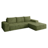 COLTAR Tonseo L, Dreapta - verde închis/negru, material plastic/material textil (173/275cm) - MIRJAN24