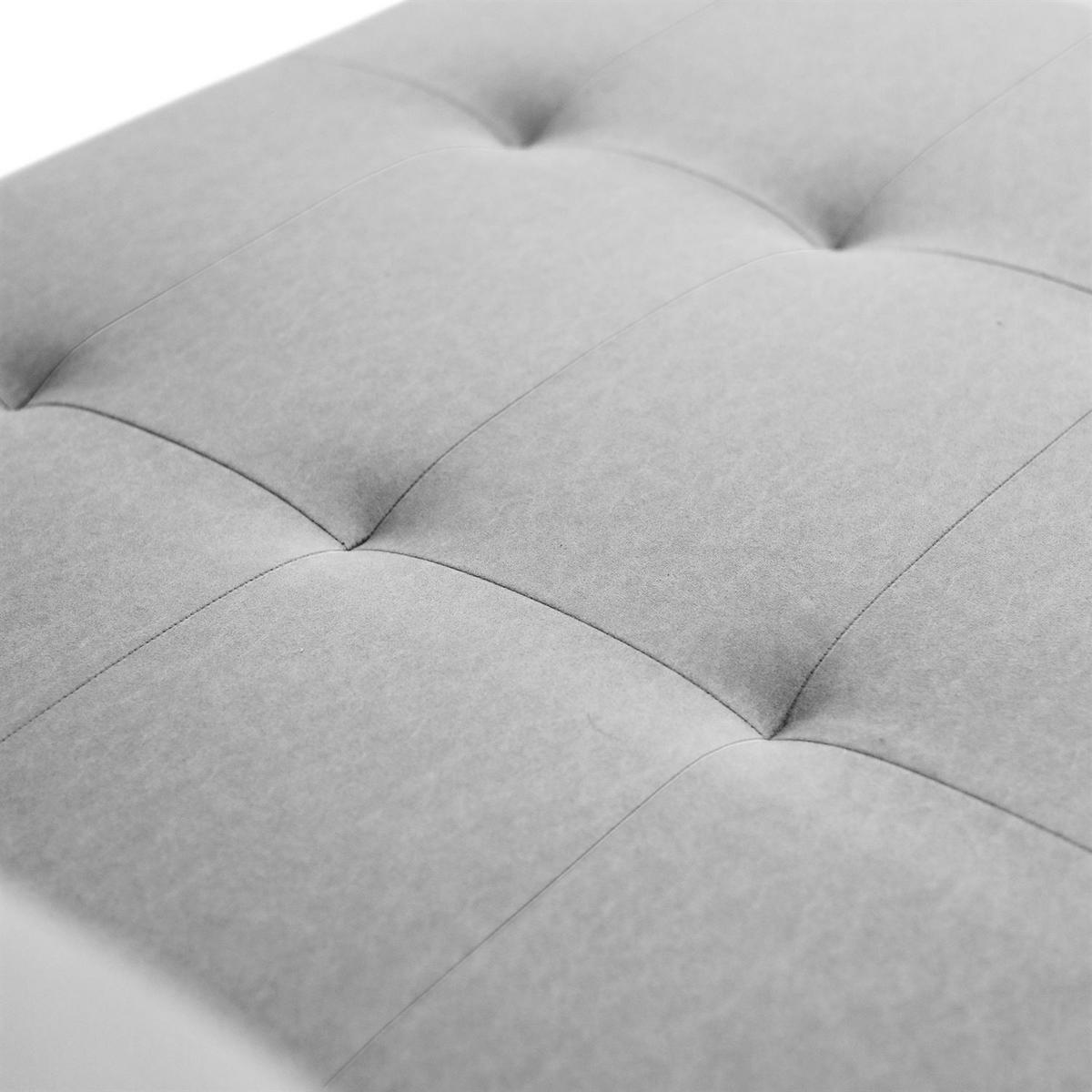 ECKSOFA APOLLO L mit Schlaffunktion und Bettkasten – rechte Seite - Grau, Textil (246/188cm) - Lookway