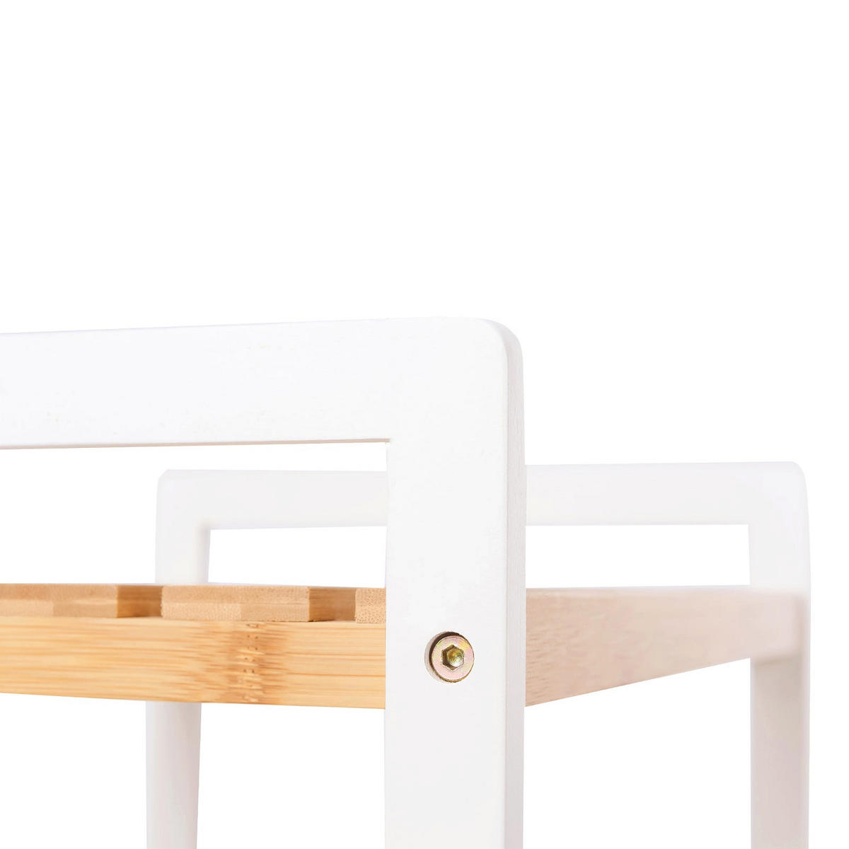 BADEZIMMERREGAL KÜCHENREGAL - Weiß, Holz (31.5/110/45cm) - Hansiro