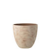 BLUMENTOPF RUND Beige - Beige, Keramik (36/34cm) - J-Line