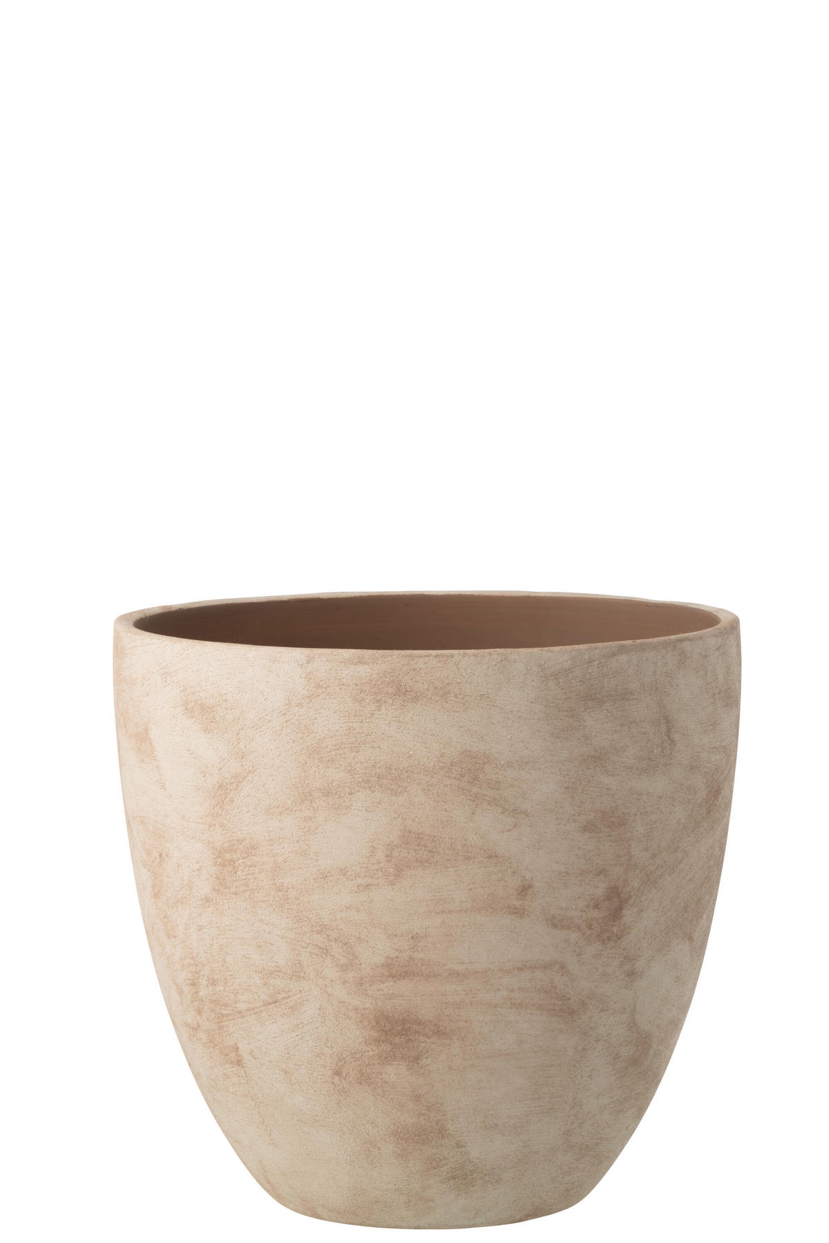 BLUMENTOPF RUND Beige - Beige, Keramik (36/34cm) - J-Line