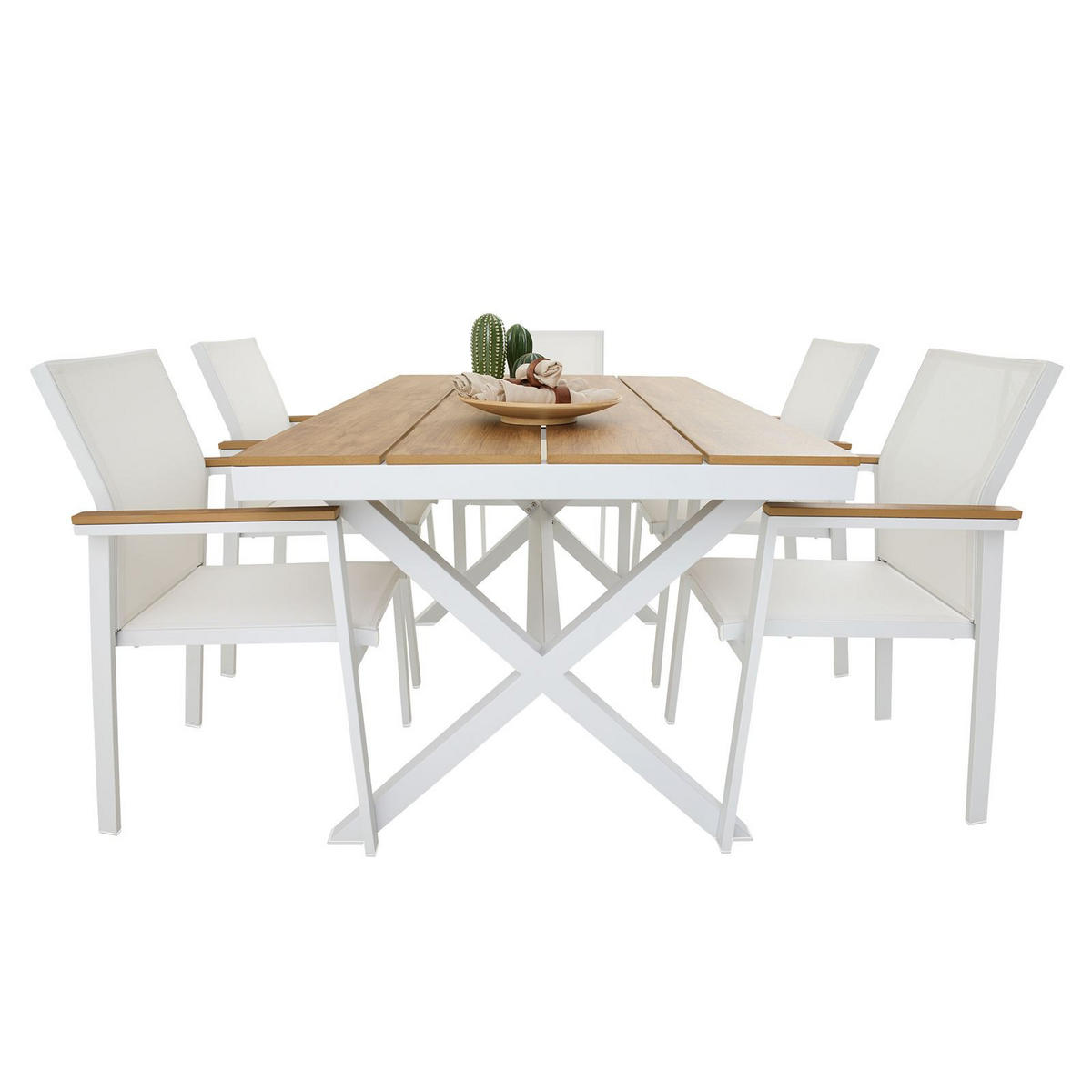 GARTENMÖBEL SET WINDY - Beige, Metall - IDIMEX