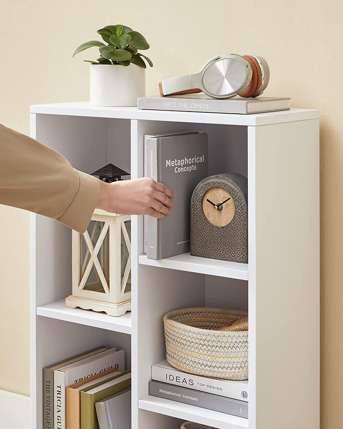 BÜCHERREGAL - Weiß, Holzwerkstoff (80/24/24cm) - Hansiro