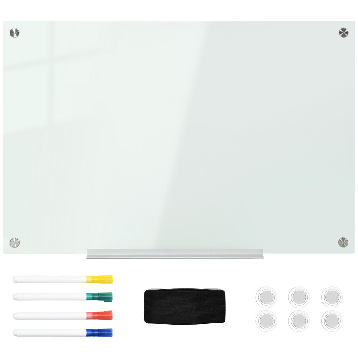 WHITEBOARD DE-09031 Weiß - Weiß, Glas (60/0.4/90cm) - ComfortXL