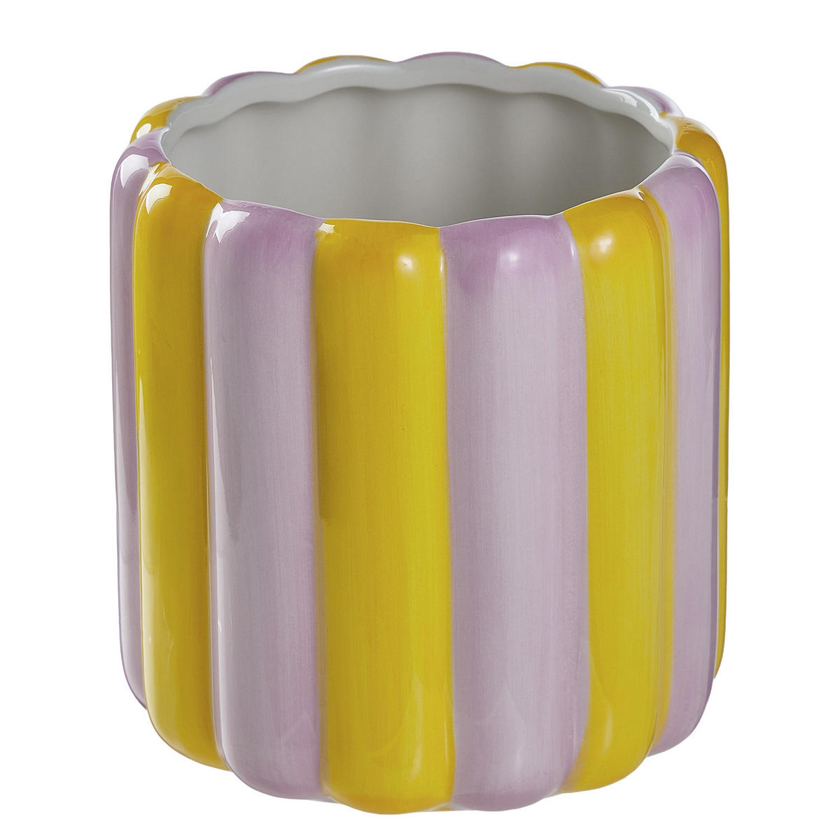 BLUMENTOPF Circus - Violett, Stein (15/15/16cm) - BUTLERS