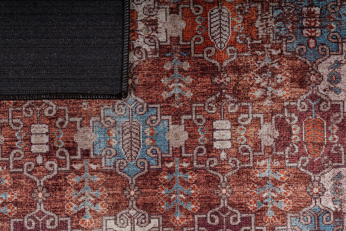 TEPPICH DUBAI rot vintage 90/150 cm - Rot, Textil (90/150cm) - Tapiso