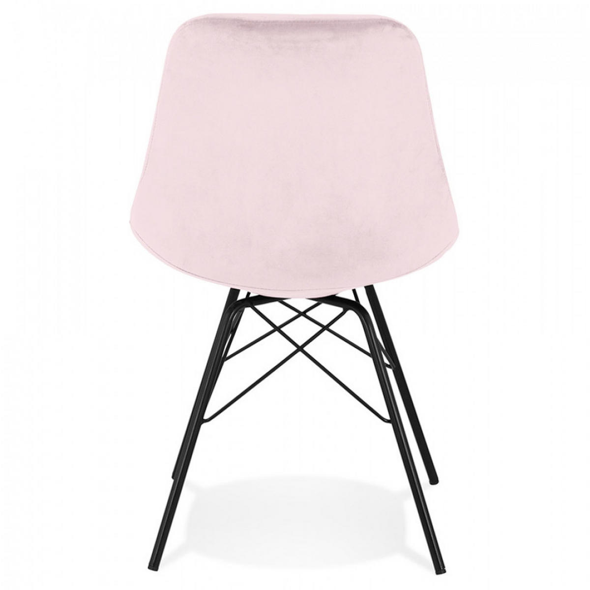STUHL Rosa 45x83x55cm - Schwarz/Rosa, Holz/Metall (45/83/55cm) - AlterEgo