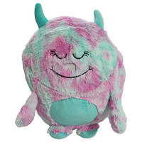 KUSCHELKISSEN Monster 45 cm Plüsch Kissen Bunt - Hellblau, Textil (40/45cm) - TiborTex