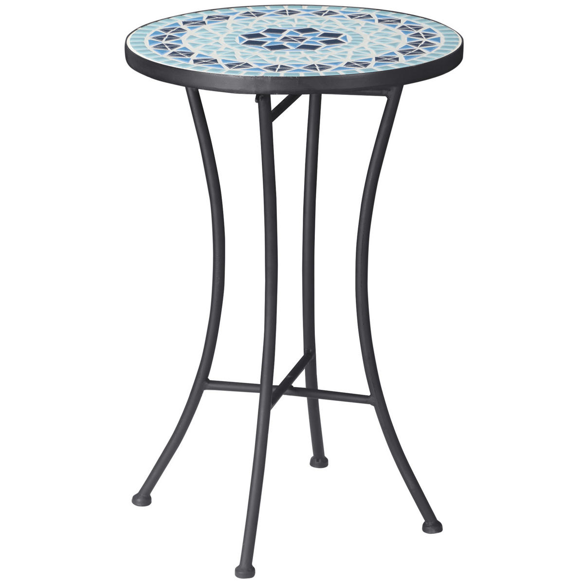 GARTENTISCH,BLAU,1 Stück - Blau, Metall (35.5/35.5/53.5cm) - GiPP