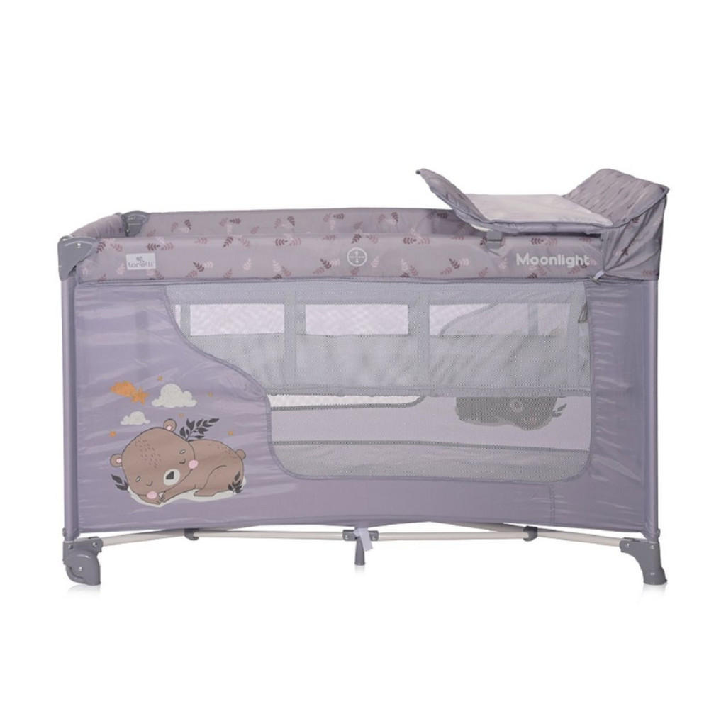 Thumbnail - Lorelli Reisebett, Silber, Grau, Kunststoff, 60x120 cm, Babymöbel, Babybetten, Reisebetten