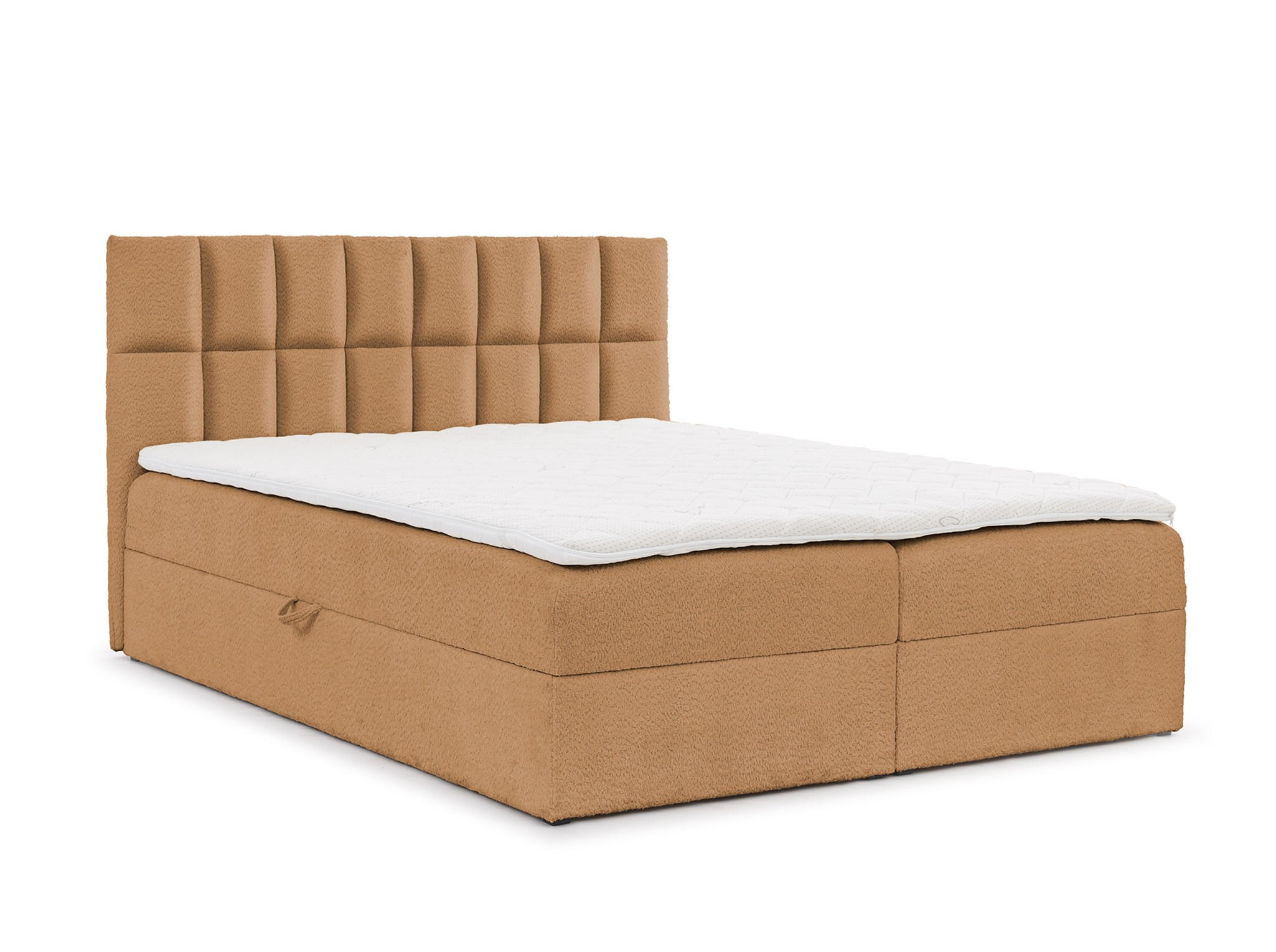 BOXBETT Dominga In überlänge - Aubergine, Holzwerkstoff/Textil (160/220cm) - Fun Möbel