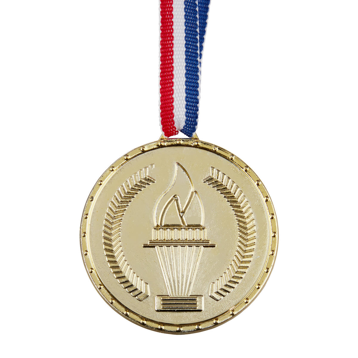 12XZLATÉ medaily - viacfarebná, textil/plast (5/0.5/35cm) - Relaxdays