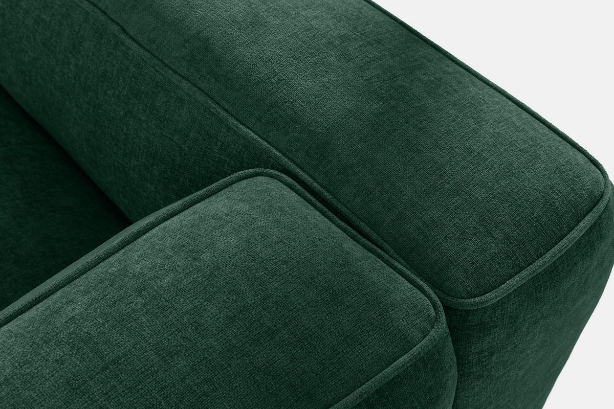 2-SITZER SOFA FUBBO, Dunkelgrün - Dunkelgrün, Holz/Holzwerkstoff (210/73/96cm) - KONSIMO®