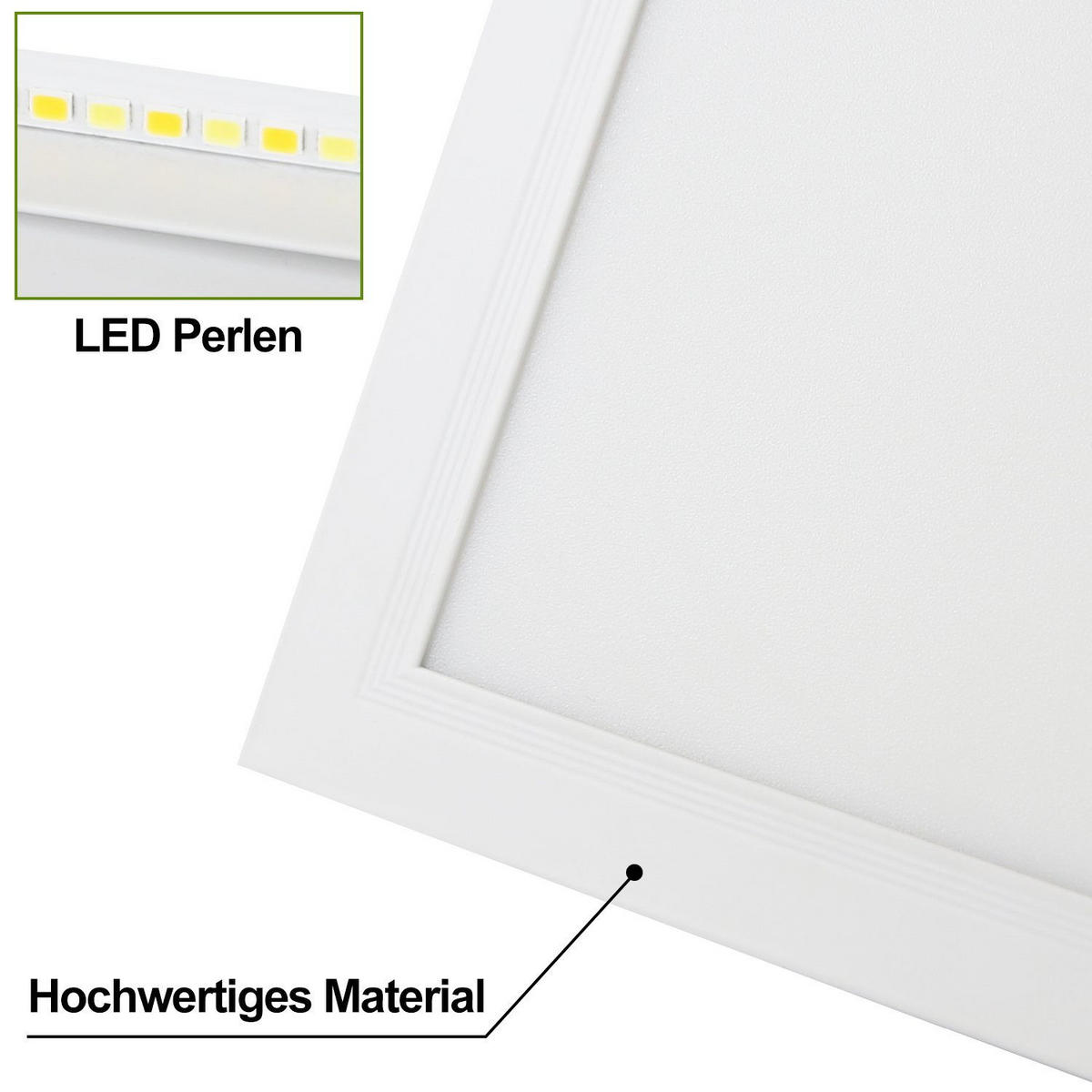 LED DECKENLEUCHTE Flores 80/30/1 - Weiß, Metall (80/30/1cm) - Nettlife