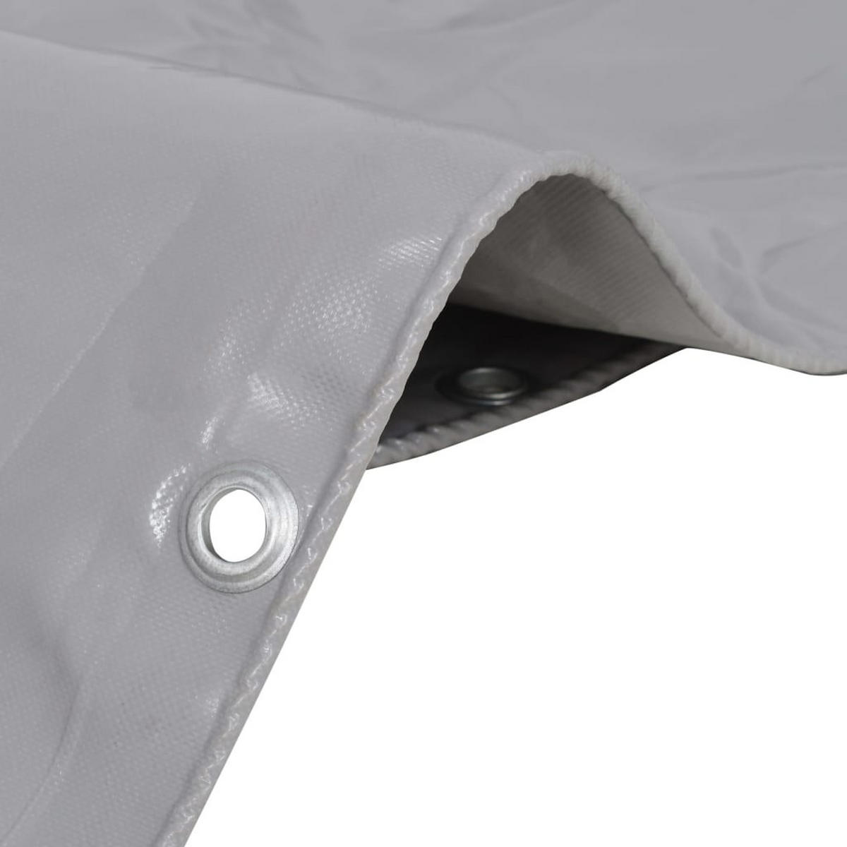 ABDECKPLANE 650 G/M² 4/4 M Grau - Grau, Textil (400/400cm) - vidaXL