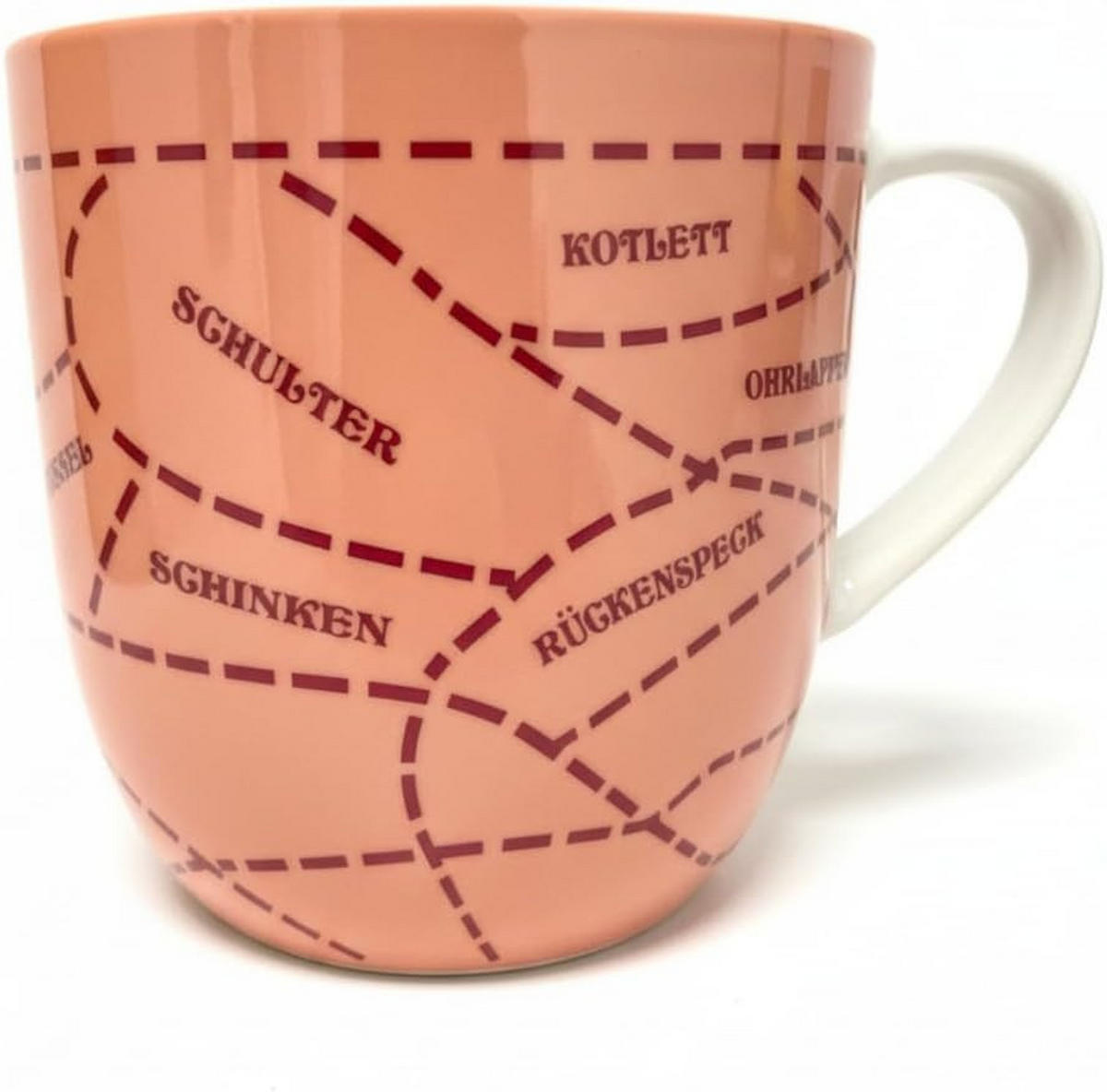 KAFFEETASSE 917 Sau Rosa Porzellan 500ml - Rosa, Keramik (0.5L) - Porsche