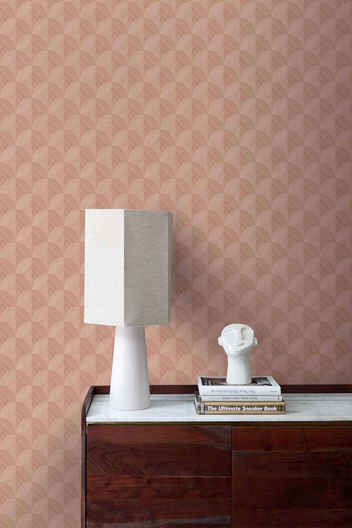 TAPETE 3D Muster 50 x 900 cm - Terracotta, Papier (50/900cm) - Origin Wallcoverings