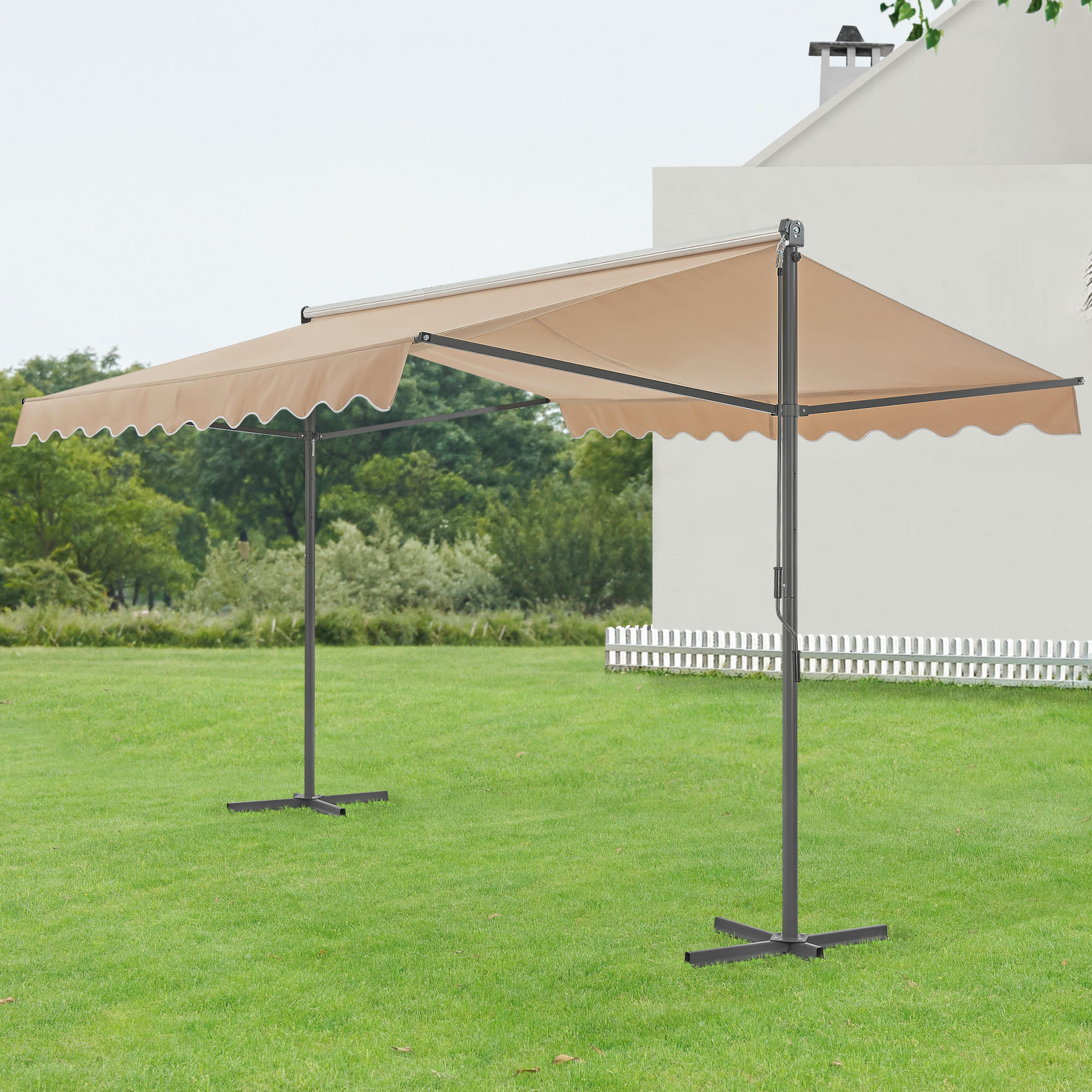STANDMARKISE Selenizza - Sandfarben, Textil (400/260/300cm) - pro.tec