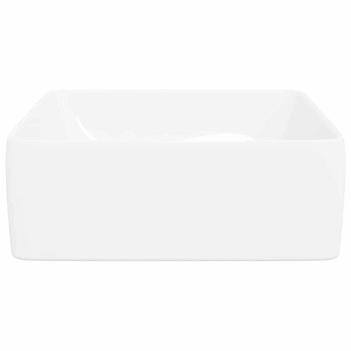 WASCHBECKEN Rechteckig 48/37/13 cm aus Keramik Weiß - Weiß, Keramik (48/13/37cm) - vidaXL