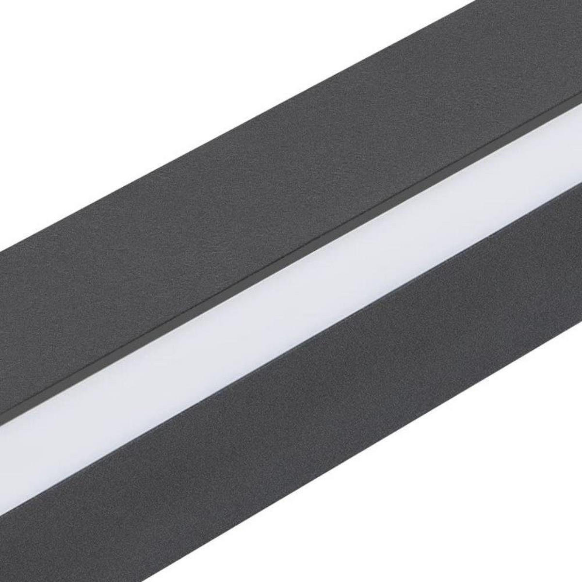 LED-WANDLEUCHTE Flash 2.5/4/100 cm - Schwarz, Metall (4/100/2.5cm) - ZMH