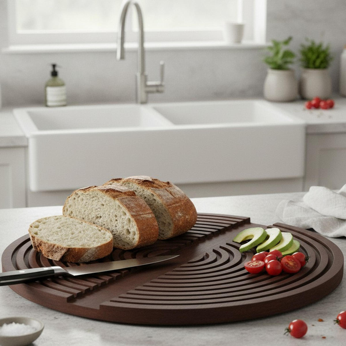 SCHNEIDEBRETT Mango 49/33 cm - Dunkelbraun, Holz (33/48.5cm) - Home Styling Collection