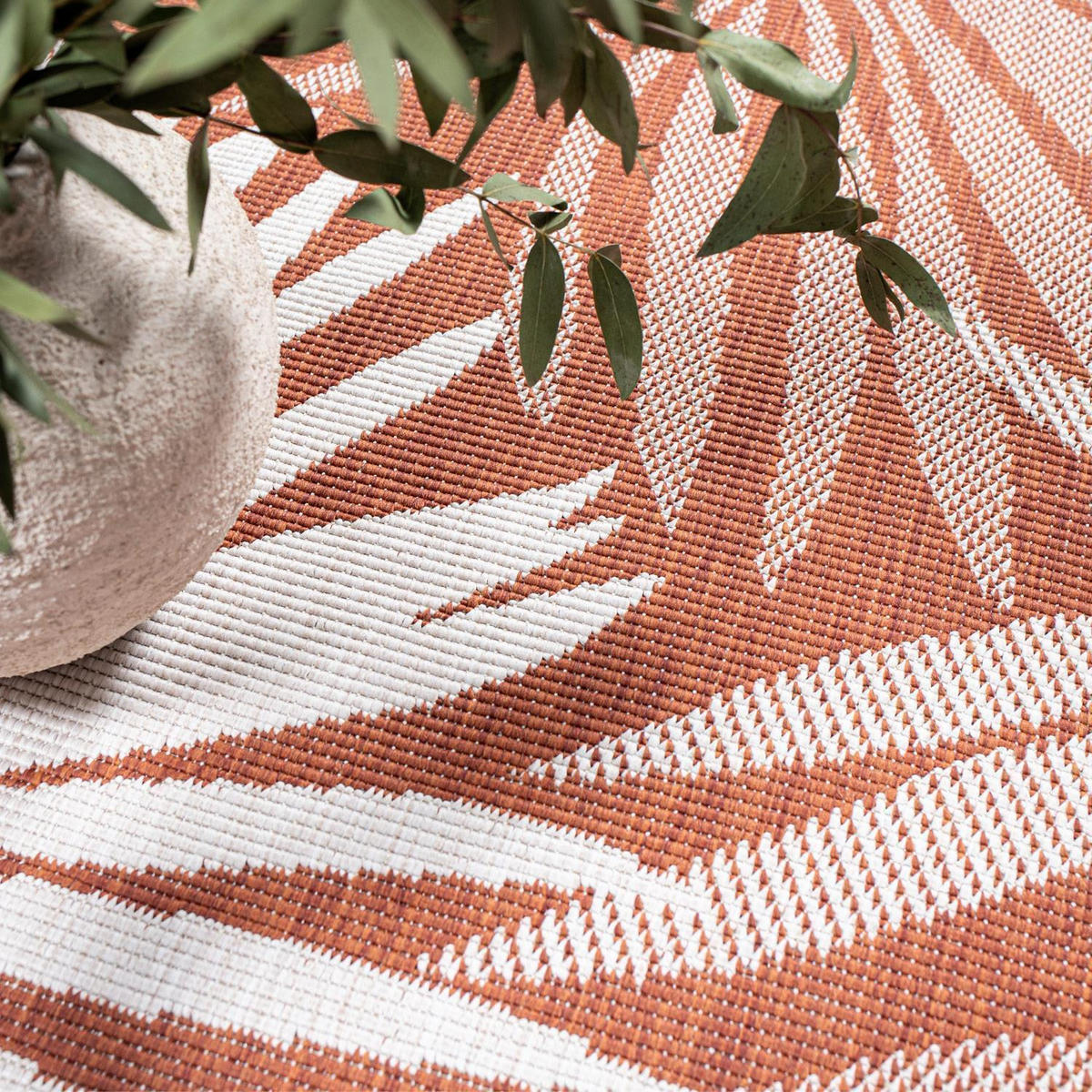 OUTDOOR-TEPPICH DuoRug 5771 Rot 200x290 cm - Rot, Textil (200/290cm) - carpet city