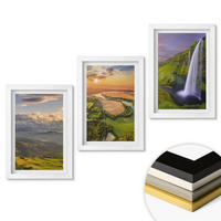 WANDBILDER 3er-Set - 20x30 cm Weißer Rahmen - Gebirgsflüsse, Wasserfälle, Natur - Weiß, Kunststoff (20/30cm) - ArtPrintCave