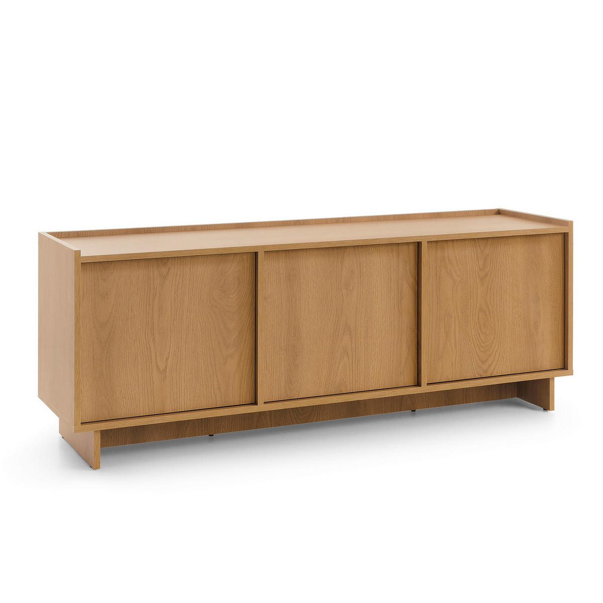 TV-LOWBOARD SUNA 147 cm (Karamell Eiche, Push to Open) - Eichefarben, Holz/Holzwerkstoff (147/55/39cm) - Ravio